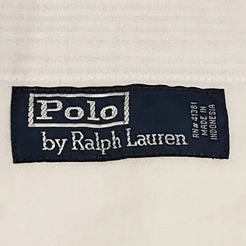 Polo Ralph Lauren Shorts Mens 36 Blue Seersucker Pleated Striped Summer Preppy